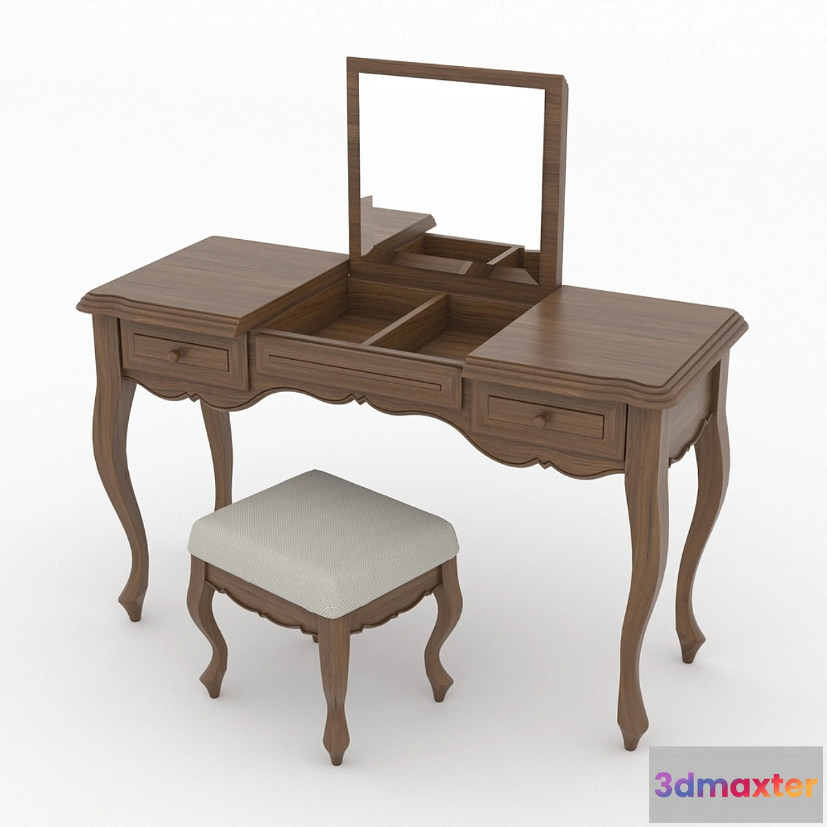 1399128 - Toilet table with banquet table PROVENCE WOODRIGHT 3D Max