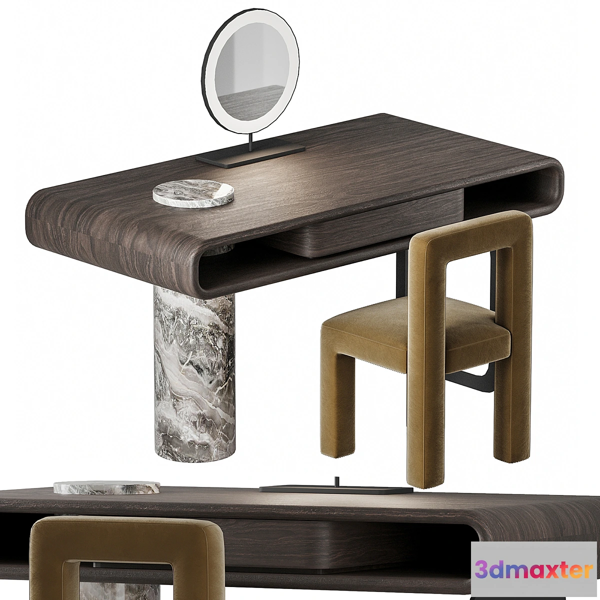 1426992 - DRESSING TABLE HAMISI CHAIR 3D Max