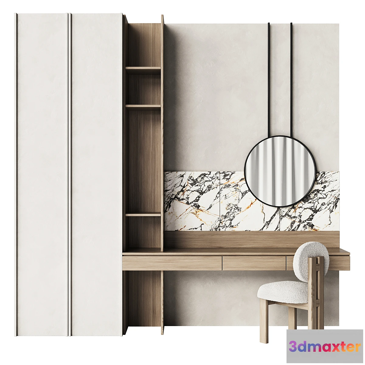 1428120 - Dressing table with marble trim 3D Max