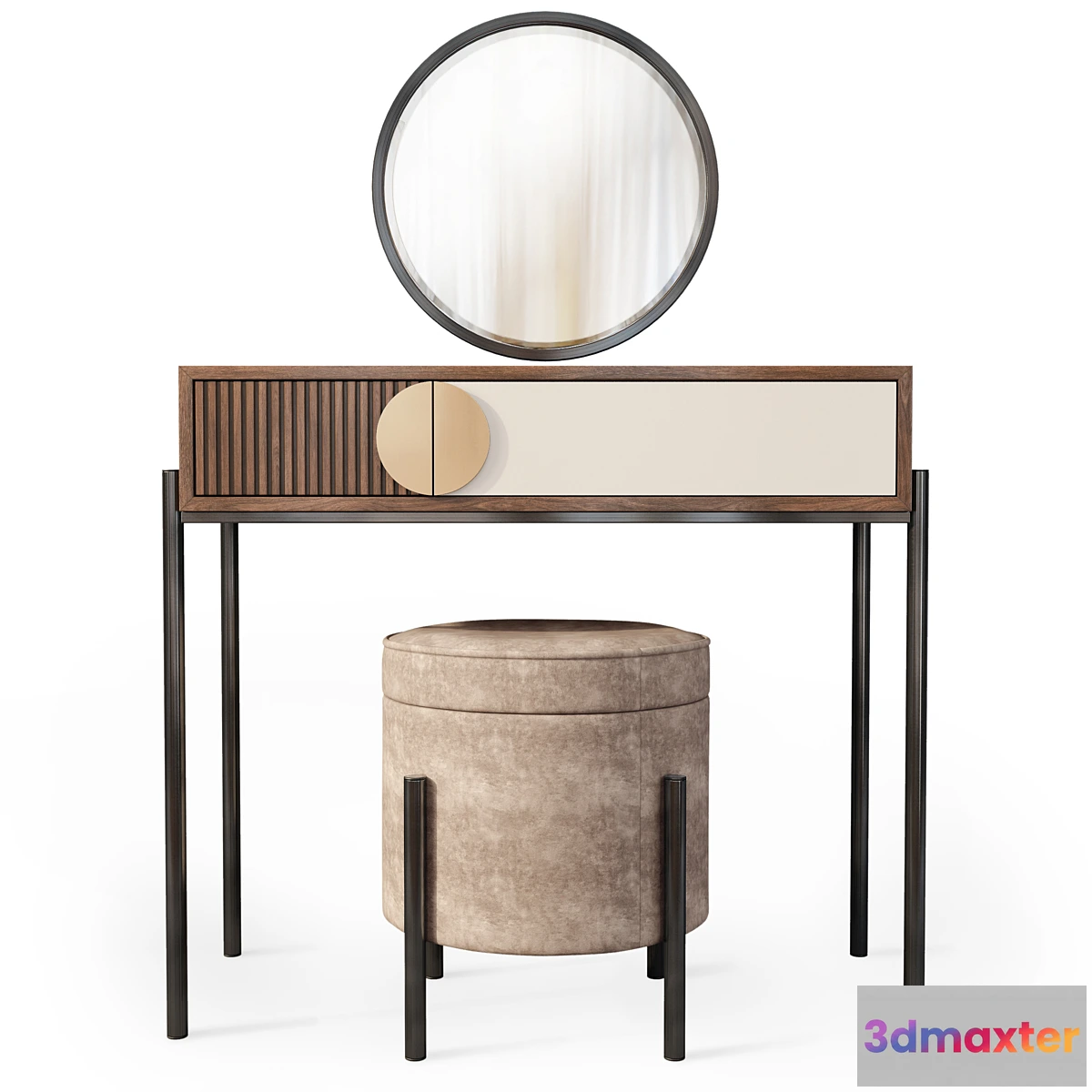 1446694 - Dressing table with mirror Bergamo Wooden Kors 3D Max