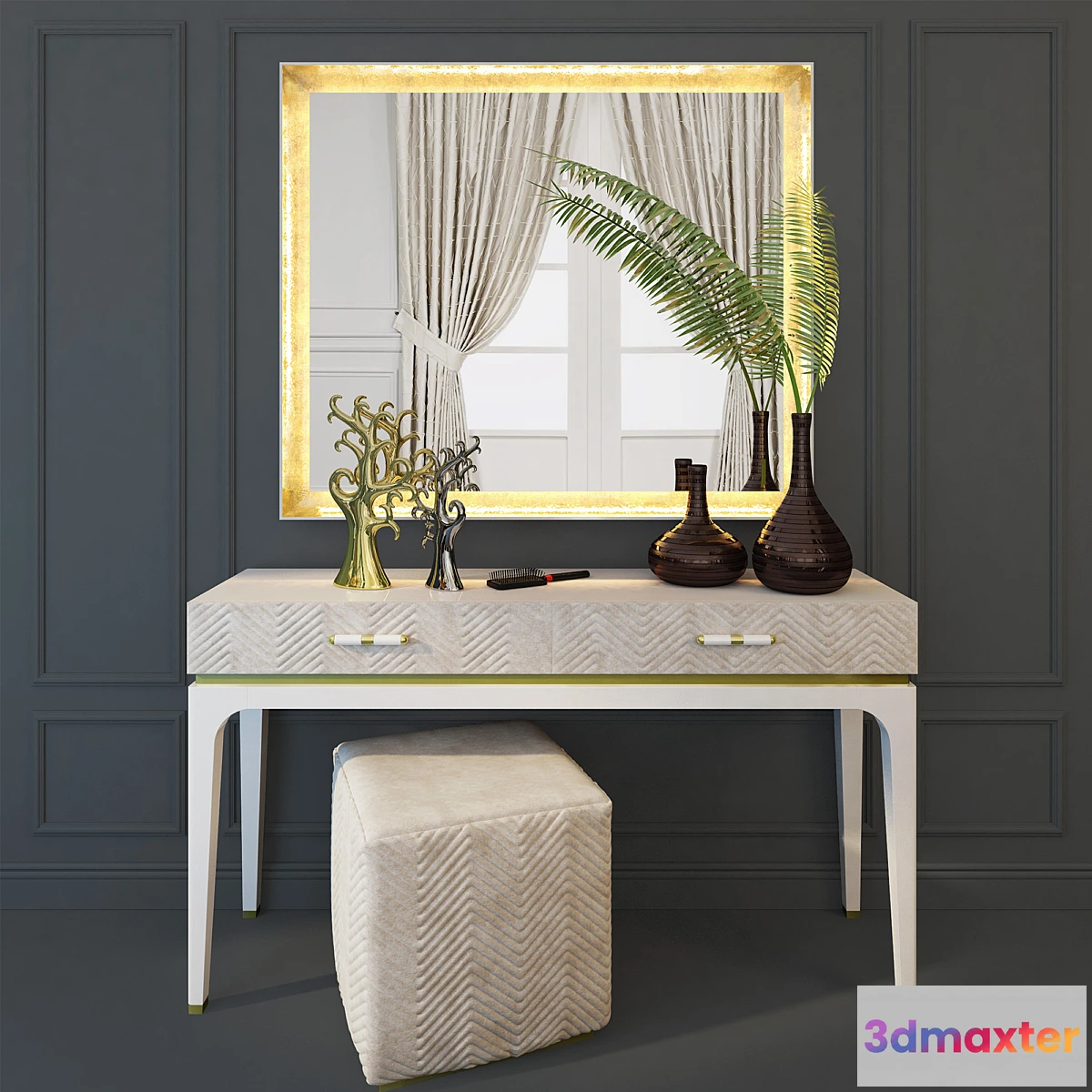 1477526 - Place for makeup. Dresser table ALEAL Prestige. 3D Max