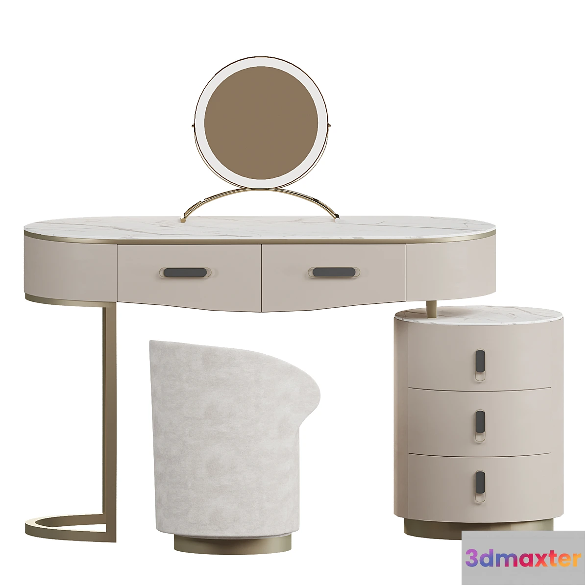 1479092 - Vasto Slate Makeup Vanity 3D Max