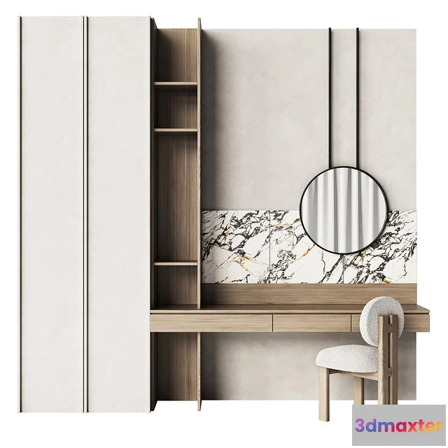 1541817 - Dressing table with marble trim 3D Max