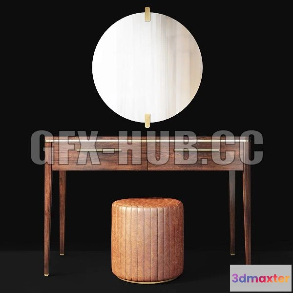 1563545 - Dressing table with mirror Raum Vanity by enza home 3D Max