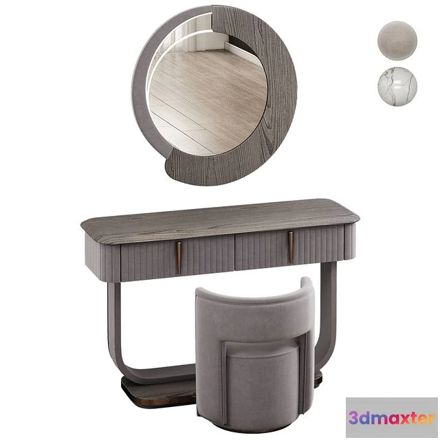 1566964 - Saber Jewels CRYSTAL Narrow Dressing table 3D Max