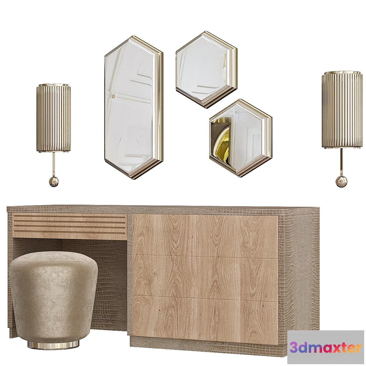 555923 - PANDORA Upholstered pouf by Caroti