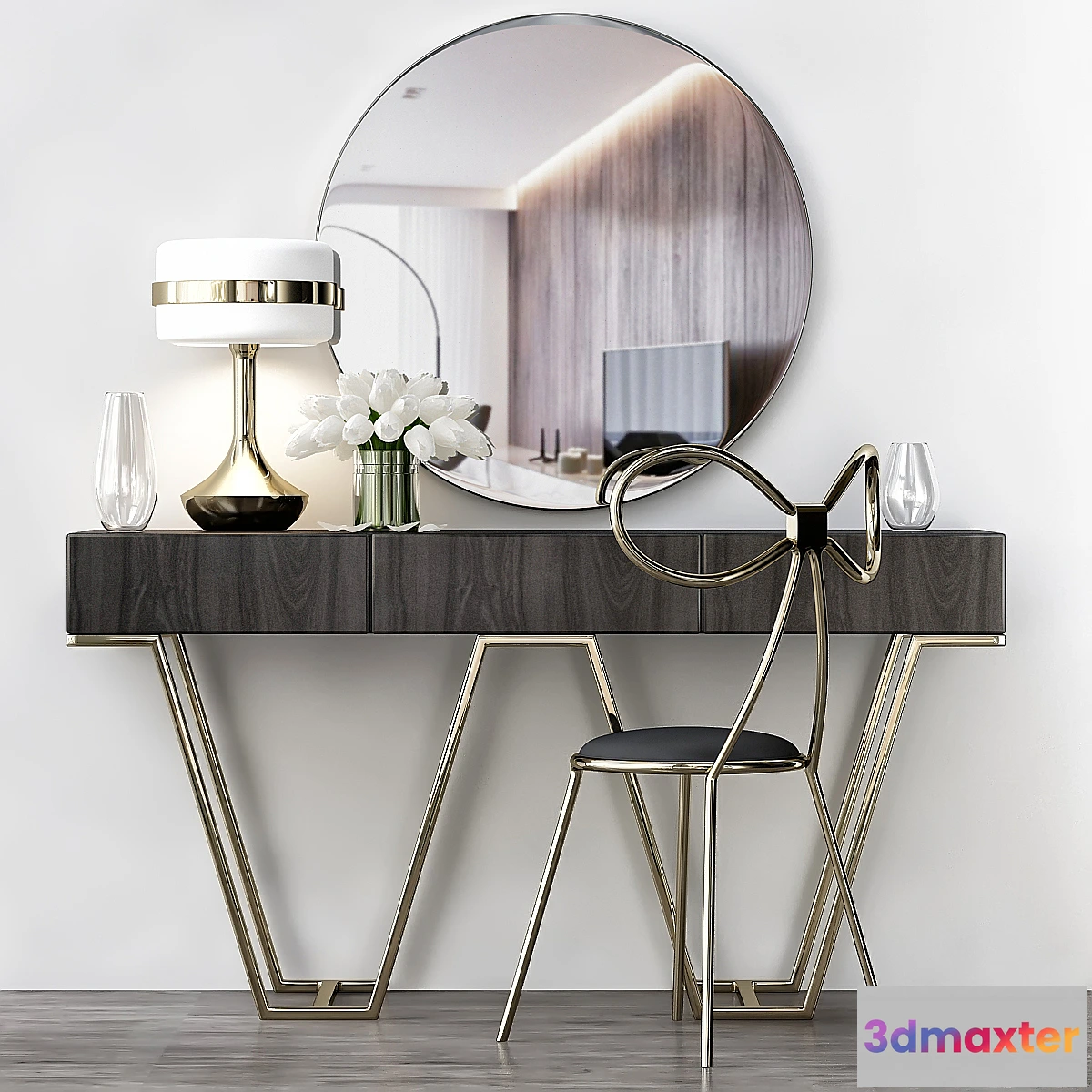 610573 - Marl Entrance Hall Laskasas Decorate (low poly)