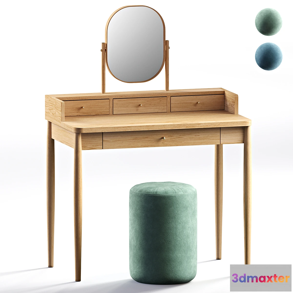 759913 - Lussan dressing table and Luxore ottoman LA REDOUTE INTERIEURS