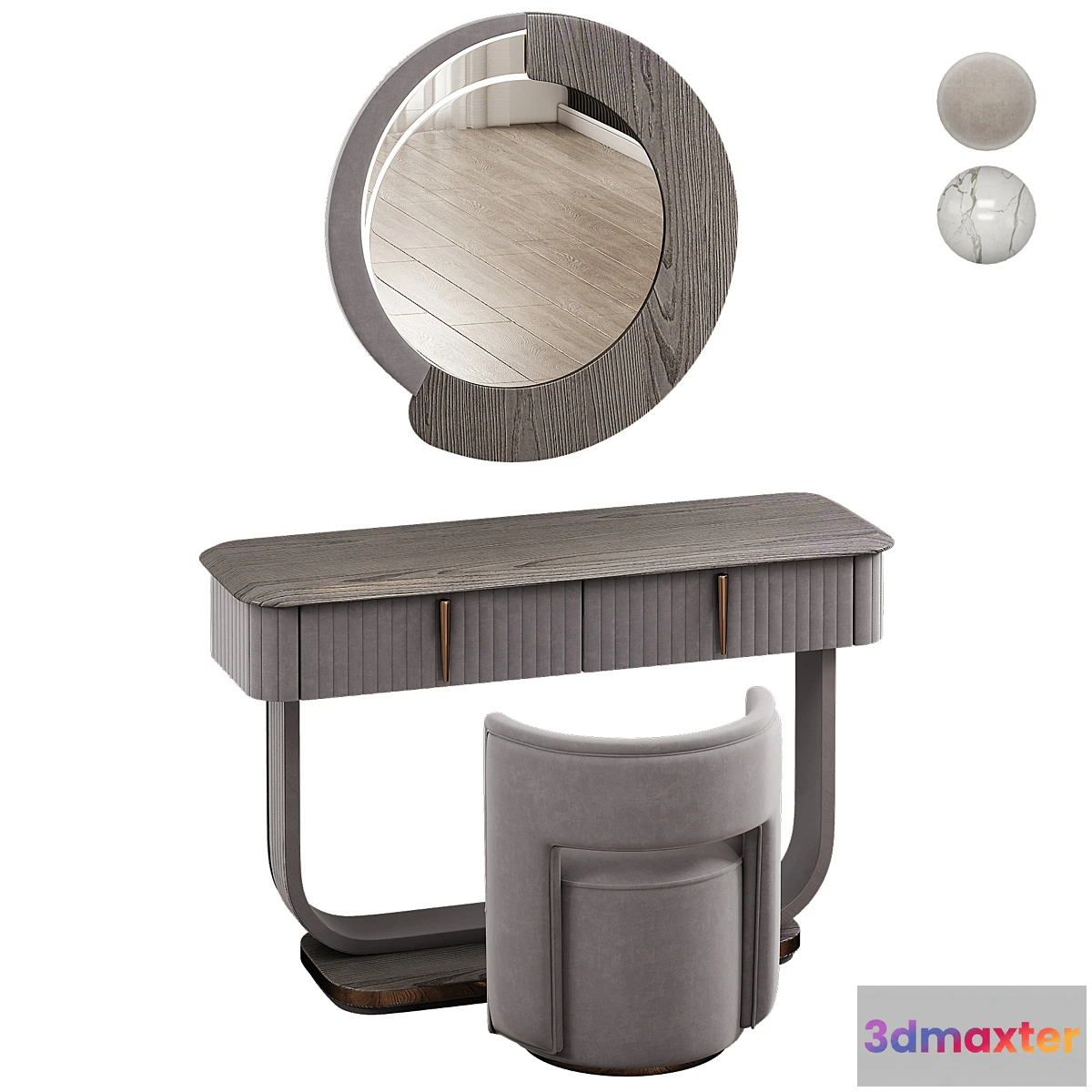 759975 - Saber Jewels CRYSTAL Narrow Dressing table - No.2