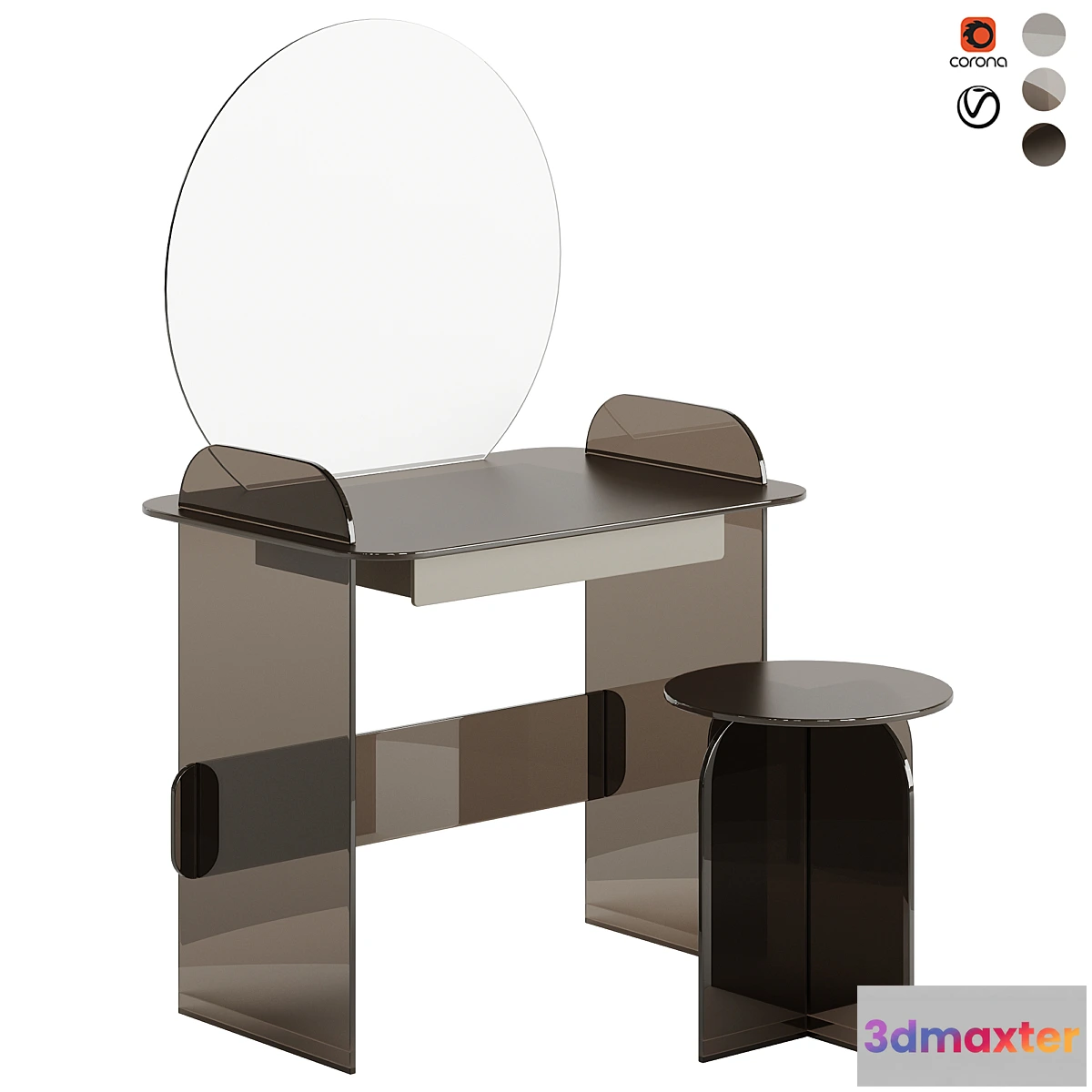 782028 - TONELLI SGABELLO OPALINA DRESSING TABLE