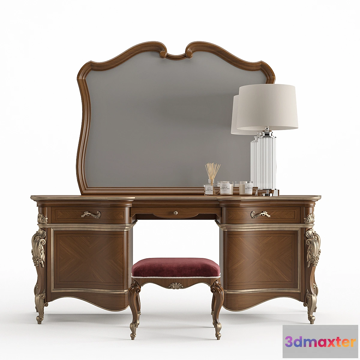811356 - Dressing table Arve Style Luigi_XXI with pouf
