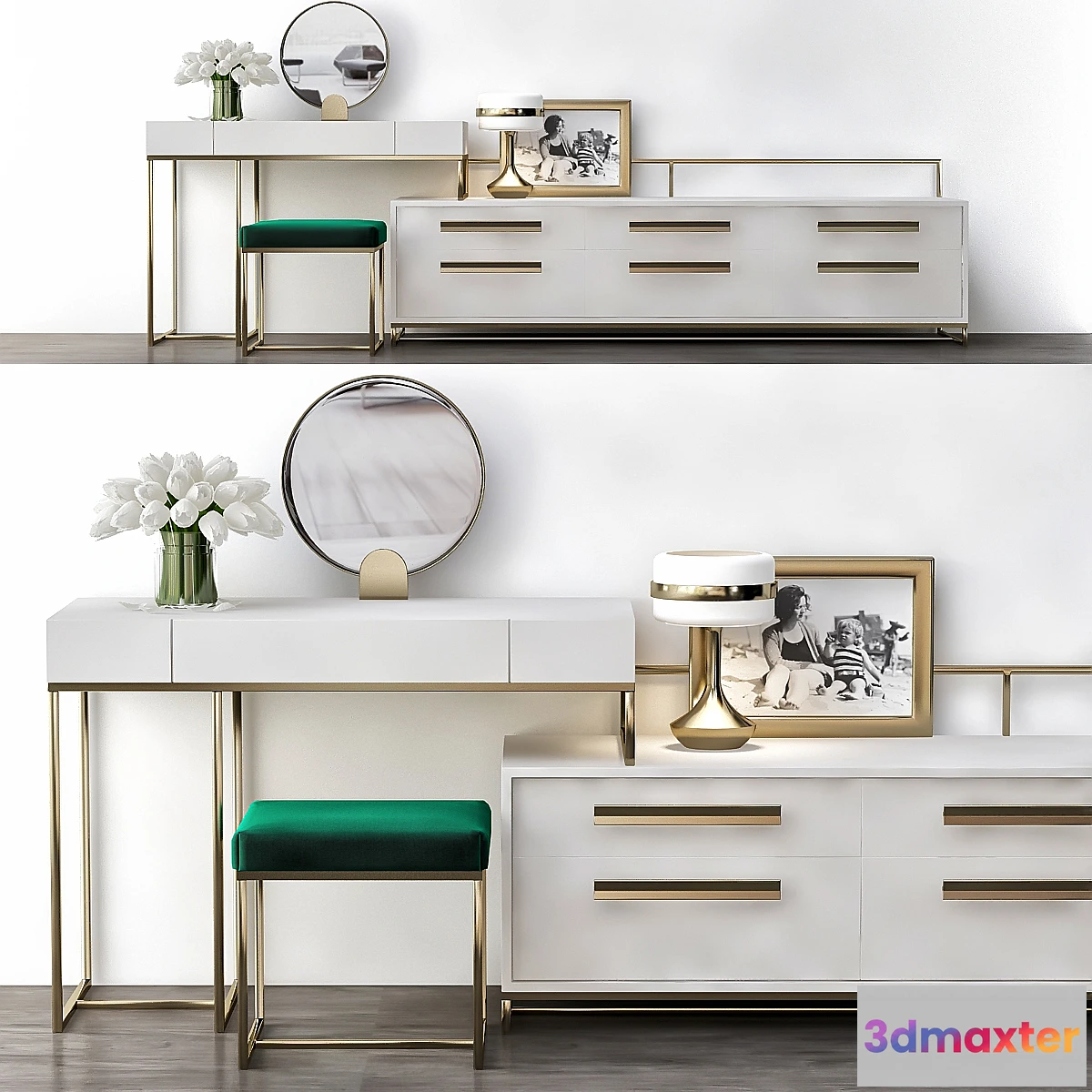 832948 - Toilet table - Turri (low poly) - No.3