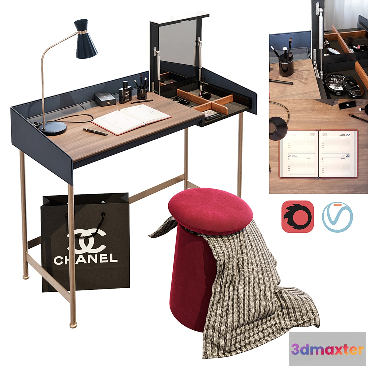 881144 - Bontempi Casa Secret Desk - No.5