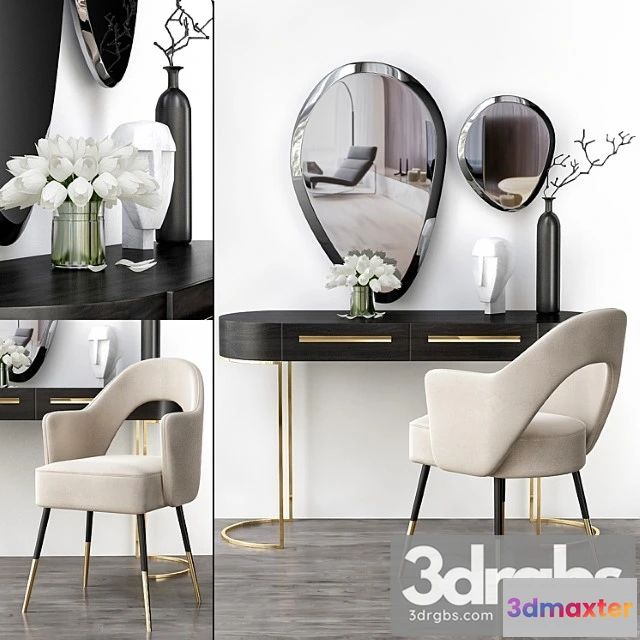 951666 - Espelho bisotado - toilet table (low poly) 2