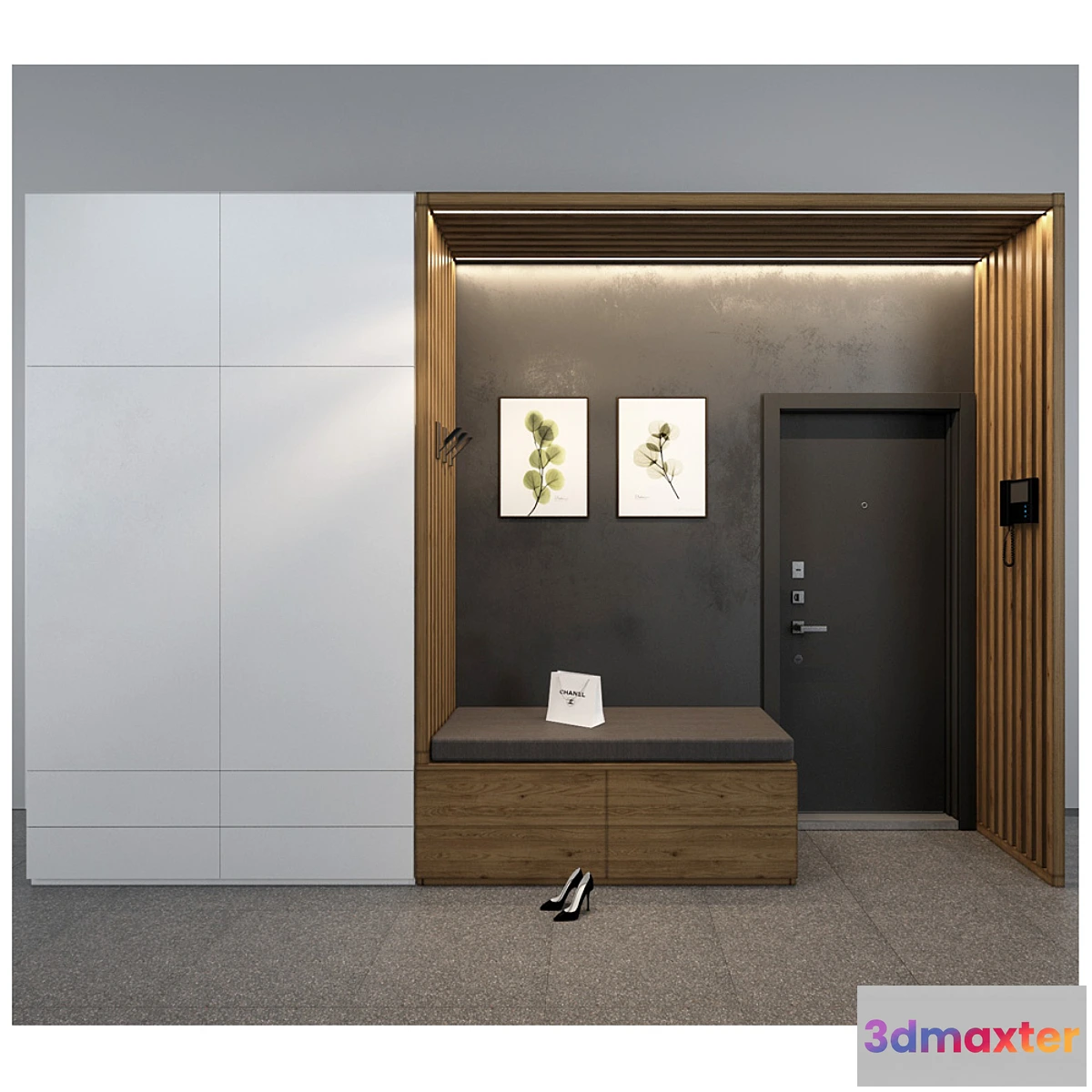 1296757 - Composition in the hallway_19 3D Max