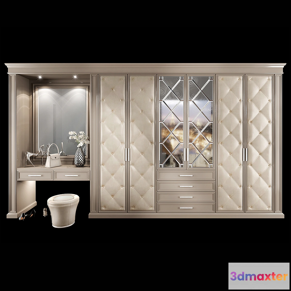 1331910 - Wardrobe hallway composition set 04 3D Max