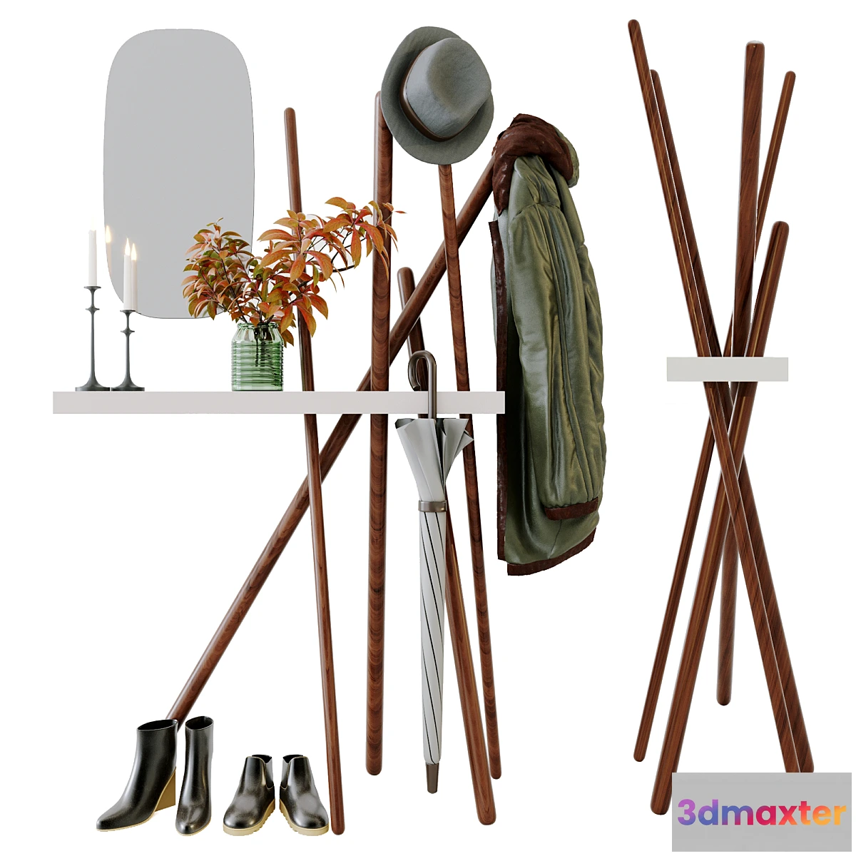 1334824 - Hanger Tonin Casa Wood 3D Max