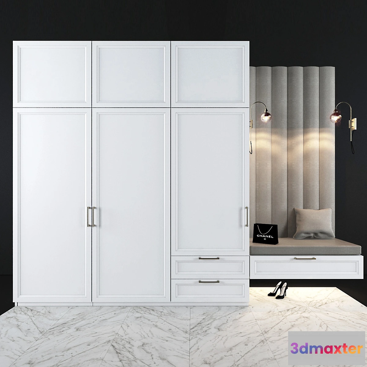 1339300 - Composition in the hallway_9 3D Max