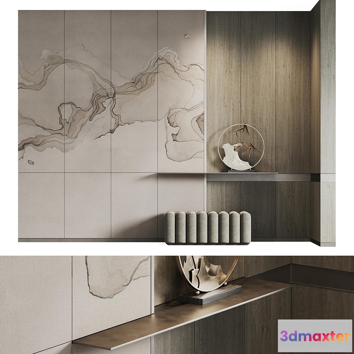 1357073 - Composition in the hallway Dothink 3D Max