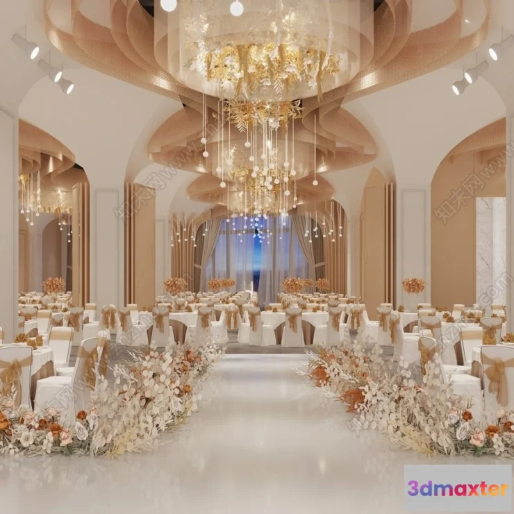 1364834 - Hotel - Hall - 3D Interior Scene - 3D Models - 008 3D Max