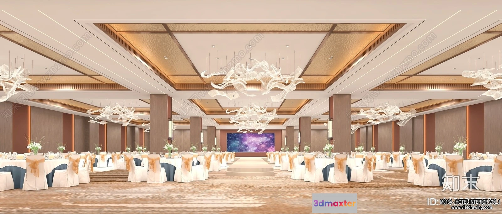 1364902 - Hotel - Hall - 3D Interior Scene - 3D Models - 009 3D Max