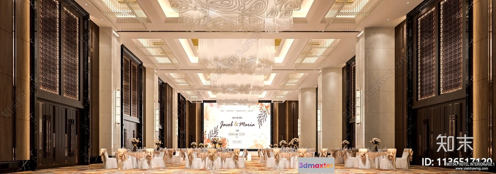 1365568 - Hotel - Hall - 3D Interior Scene - 3D Models - 019 3D Max