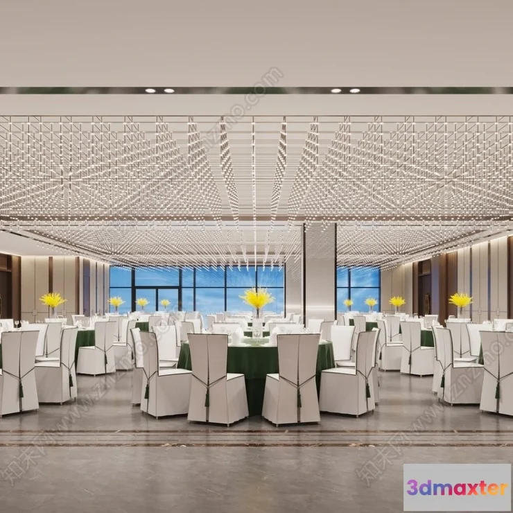 1366654 - Hotel - Hall - 3D Interior Scene - 3D Models - 034 3D Max