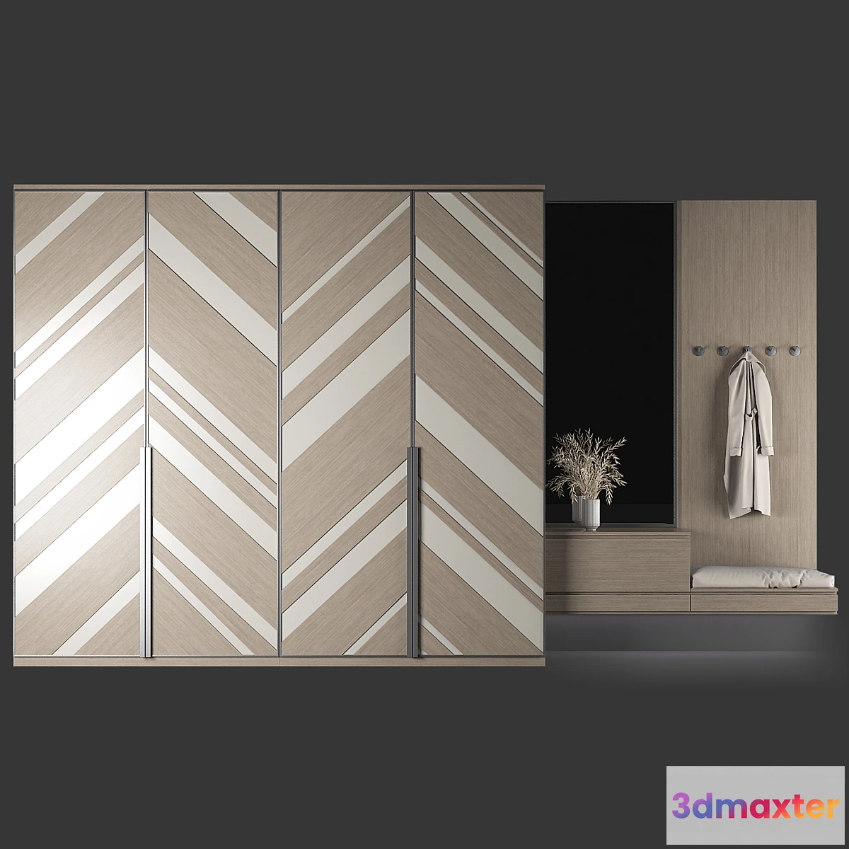 1396586 - Furniture composition for hallway 61 3D Max