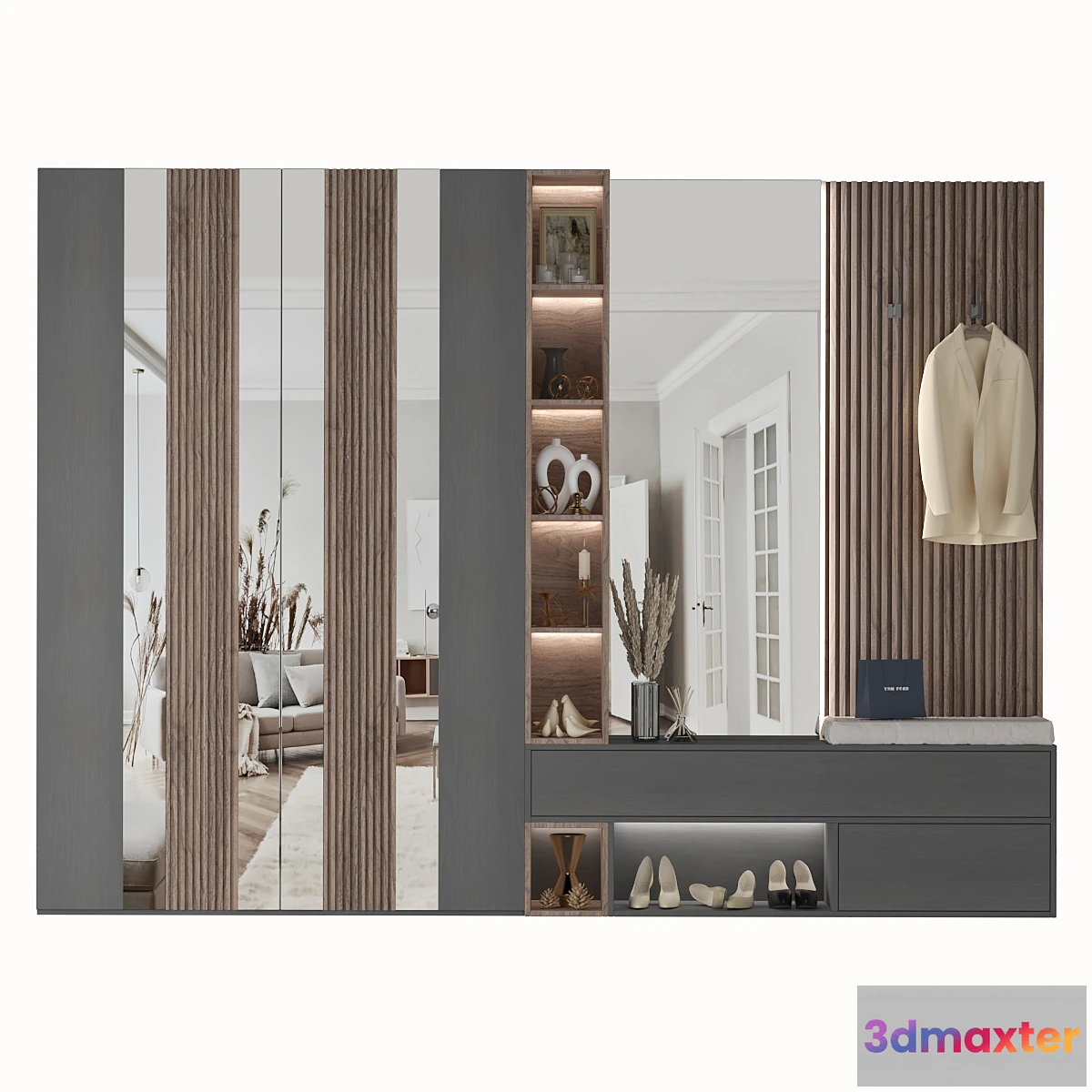 1398298 - Hallway Composition 01 3D Max