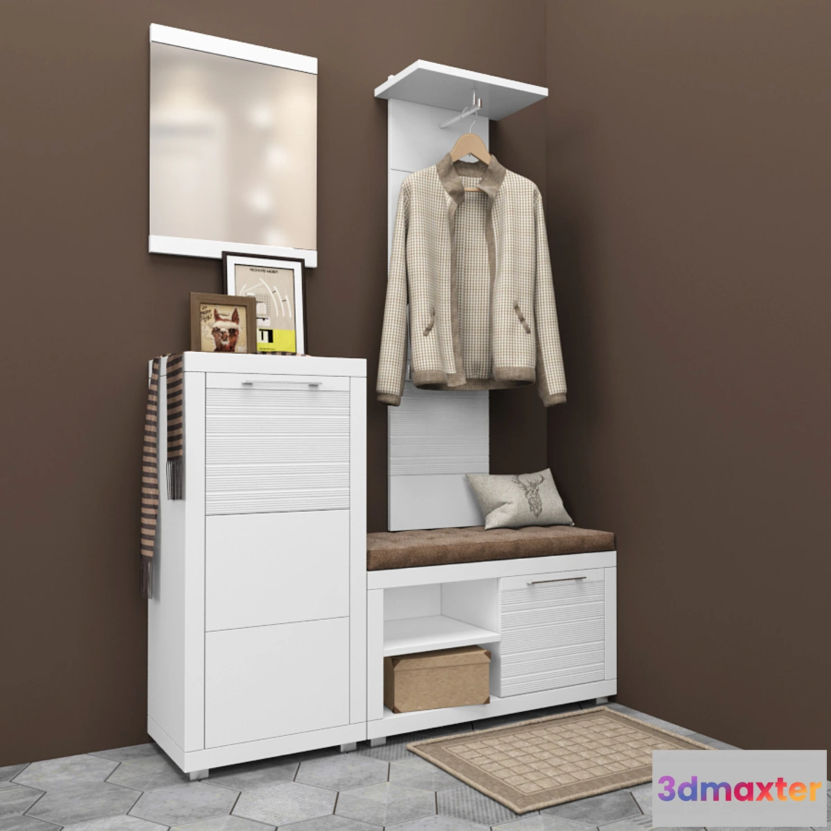 1404994 - Hallway FLAMES 3D Max