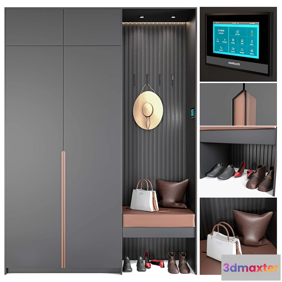 1470680 - hallway modern 3D Max