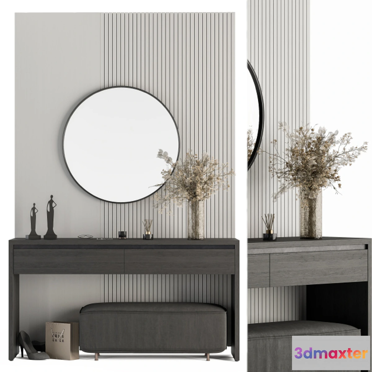 541449 - Hallway 26 - Black and Gray Entrance