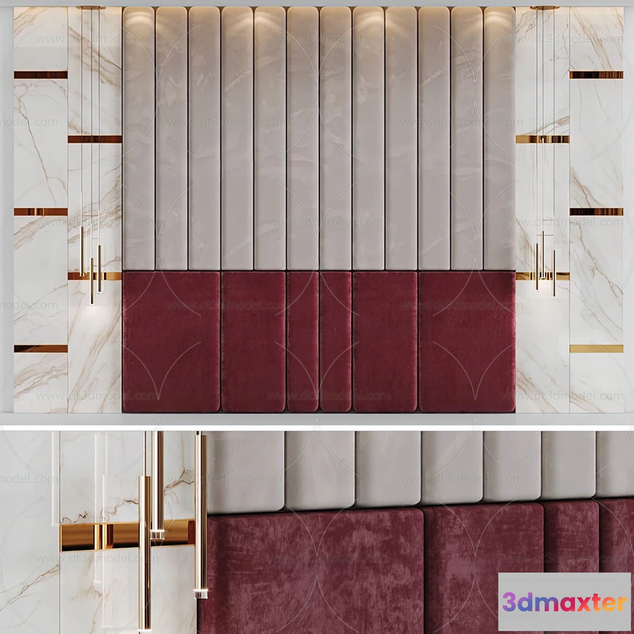 1686976 - Headboard for Bed 3D Models - 3DSKY - 002 - CORONA Render 3D Max