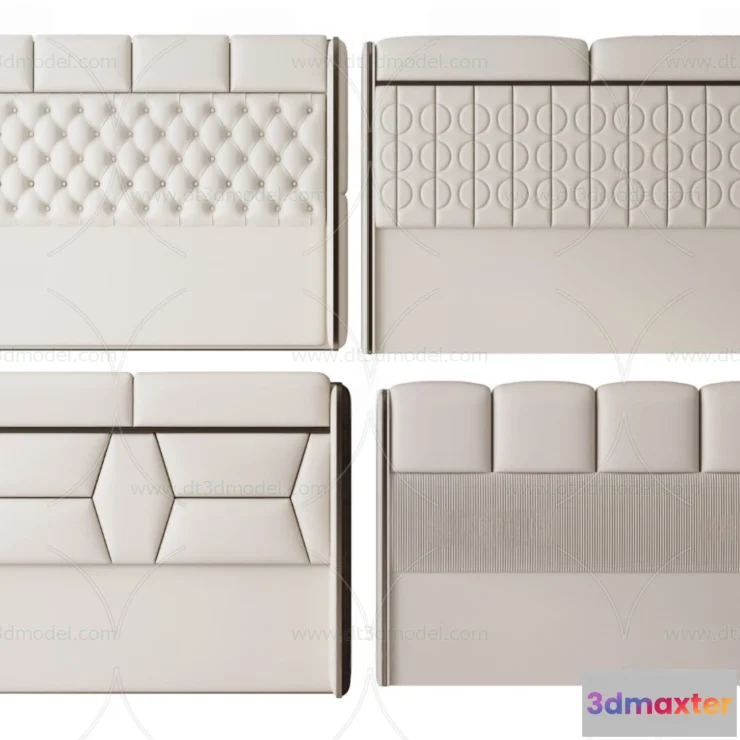 1686978 - Headboard for Bed 3D Models - 3DSKY - 003 - VRAY Render 3D Max