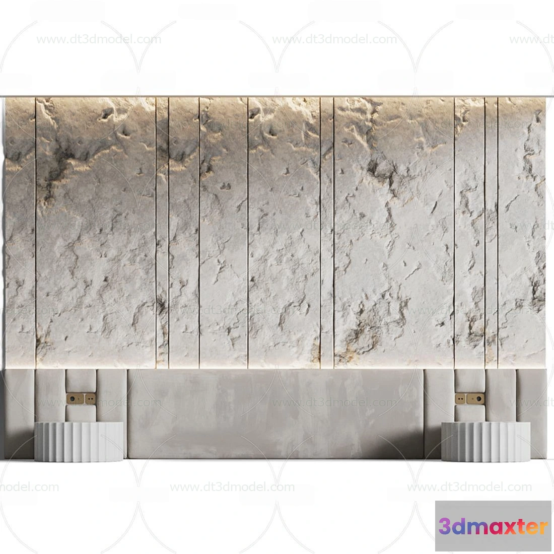 1686986 - Headboard for Bed 3D Models - 3DSKY - 007 - VRAY Render 3D Max