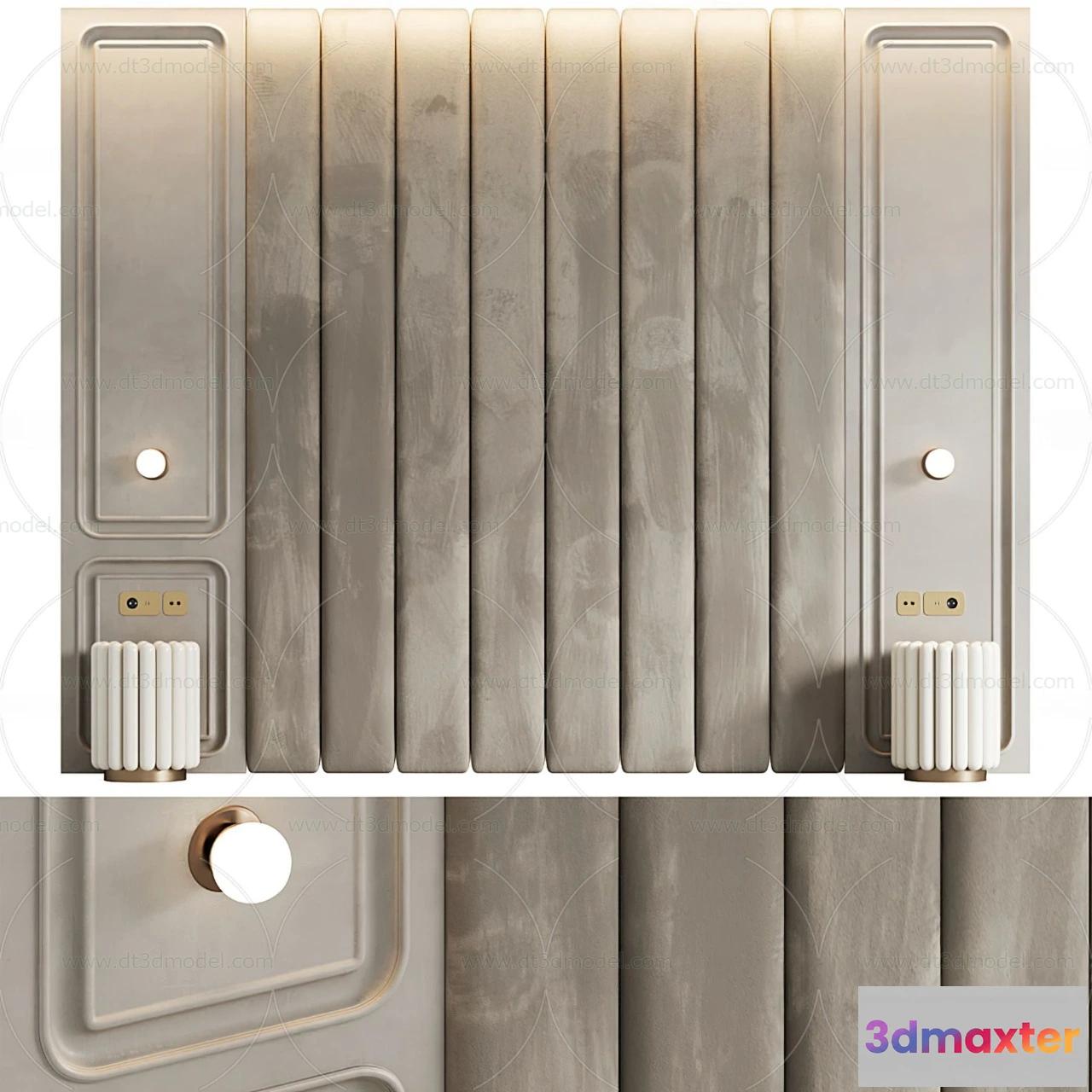 1686990 - Headboard for Bed 3D Models - 3DSKY - 009 - CORONA Render 3D Max