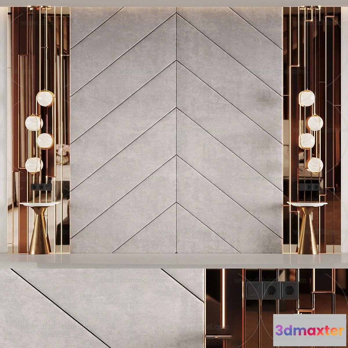 1686996 - Headboard for Bed 3D Models - 3DSKY - 012 - CORONA Render 3D Max