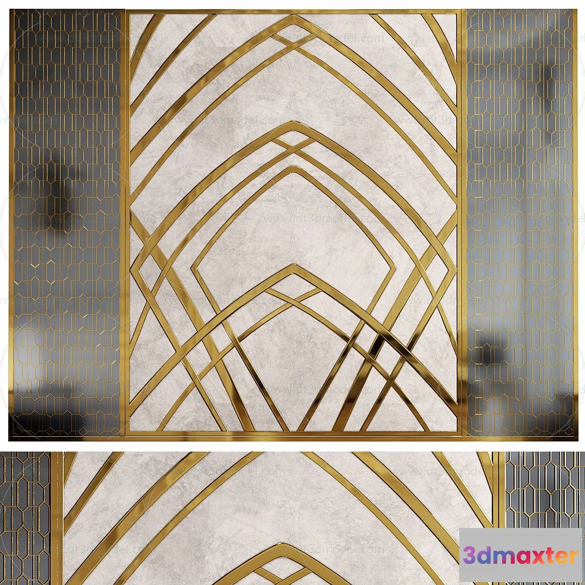 1687006 - Headboard for Bed 3D Models - 3DSKY - 017 - CORONA Render 3D Max