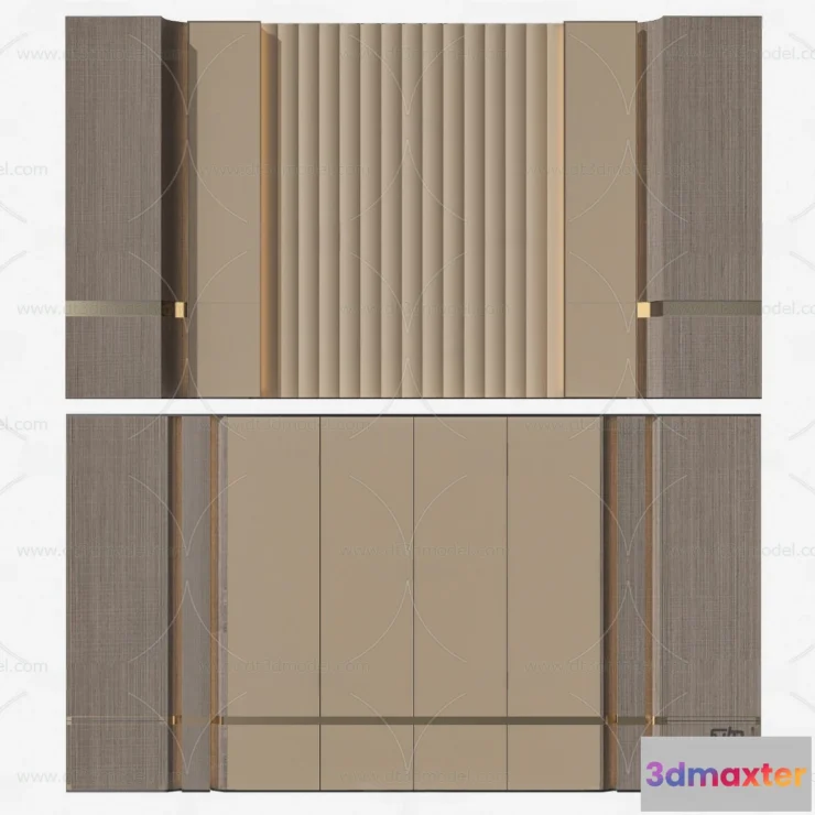 1687012 - Headboard for Bed 3D Models - 3DSKY - 020 - VRAY Render 3D Max