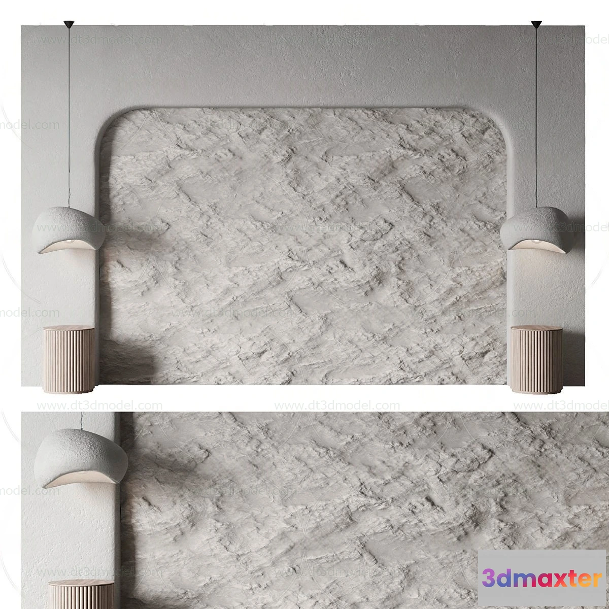 1687020 - Headboard for Bed 3D Models - 3DSKY - 024 - VRAY Render 3D Max