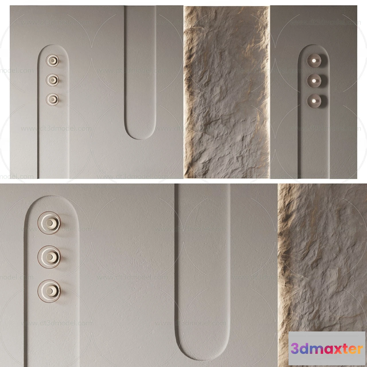 1687022 - Headboard for Bed 3D Models - 3DSKY - 025 - VRAY Render 3D Max