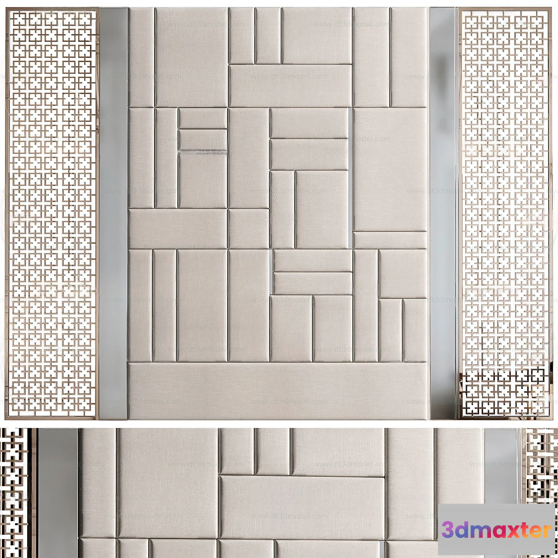 1687026 - Headboard for Bed 3D Models - 3DSKY - 027 - CORONA Render 3D Max