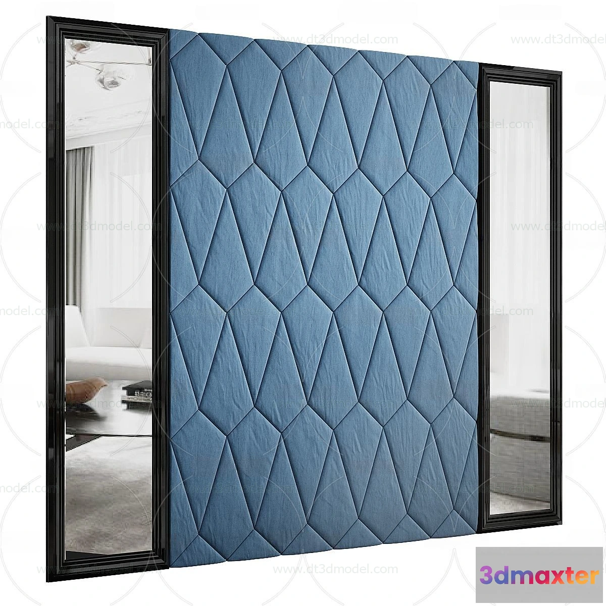 1687064 - Headboard for Bed 3D Models - 3DSKY - 046 - VRAY Render 3D Max