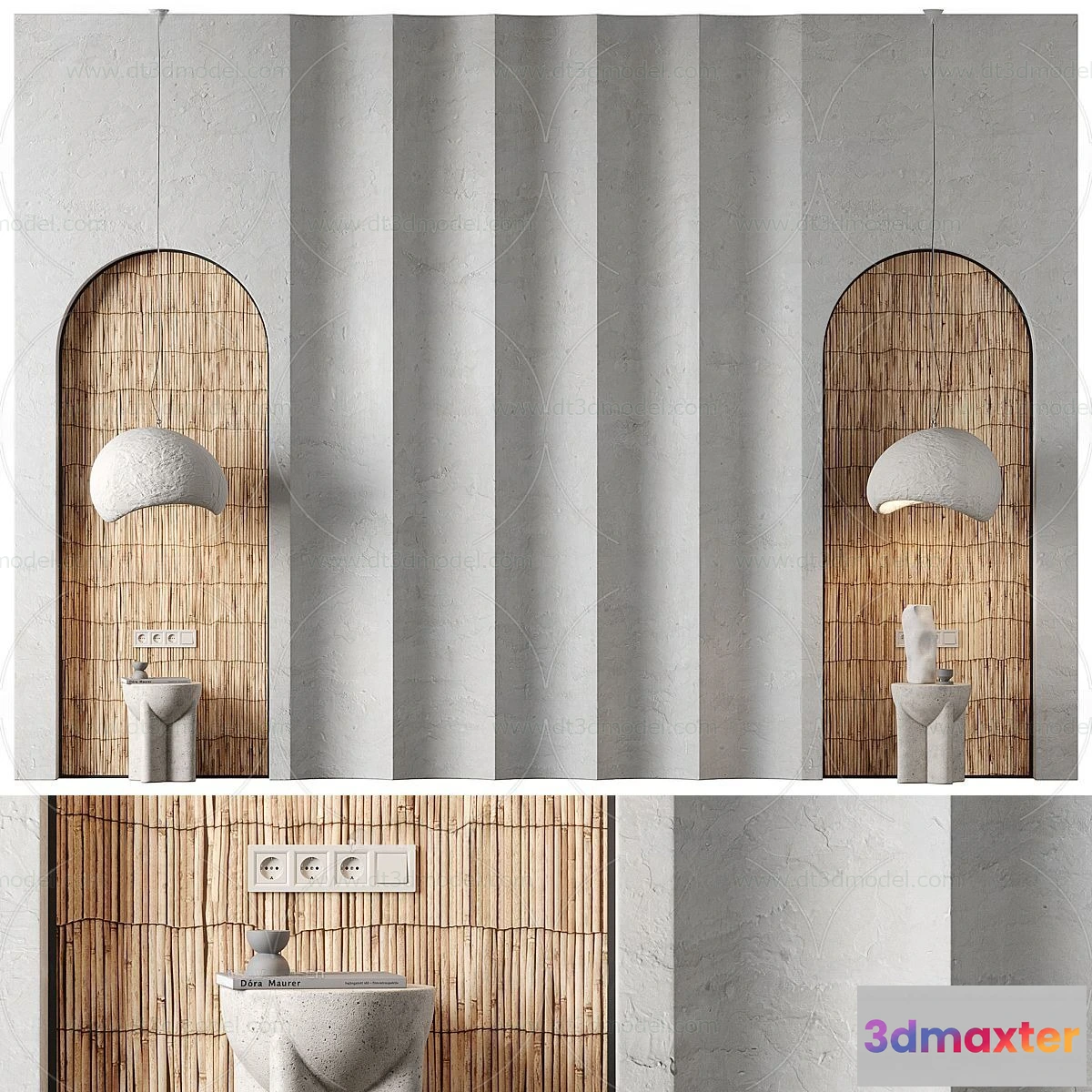 1687074 - Headboard for Bed 3D Models - 3DSKY - 051 - CORONA Render 3D Max