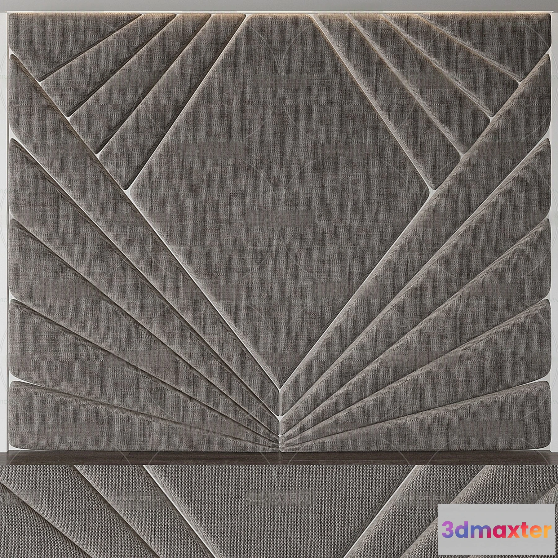 1687078 - Headboard for Bed 3D Models - 3DSKY - 053 - VRAY Render 3D Max