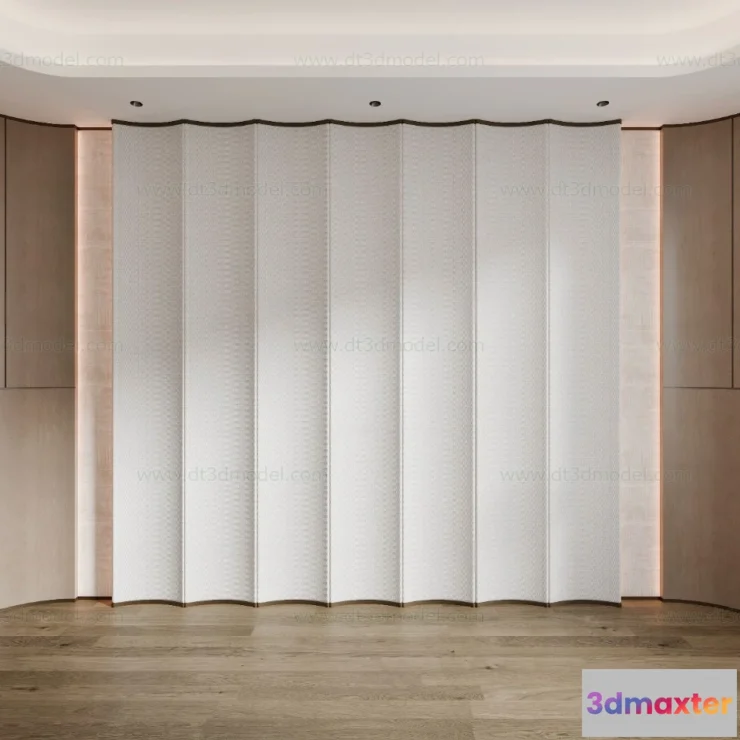 1687146 - Headboard for Bed 3D Models - 3DSKY - 087 - CORONA Render 3D Max