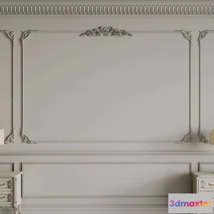 1687172 - Headboard for Bed 3D Models - 3DSKY - 100 - CORONA Render 3D Max