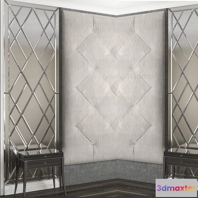 1687188 - Headboard for Bed 3D Models - 3DSKY - 108 - VRAY Render 3D Max