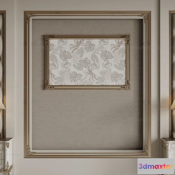 1687214 - Headboard for Bed 3D Models - 3DSKY - 121 - CORONA Render 3D Max