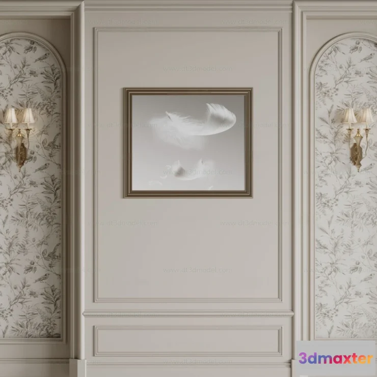 1687232 - Headboard for Bed 3D Models - 3DSKY - 130 - CORONA Render 3D Max